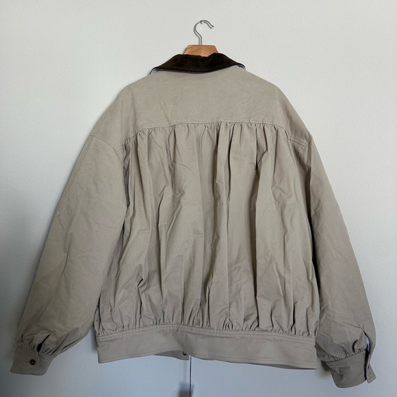 HELSA Shirred Bomber Jacket With Corduroy Collar - Picture 6 of 7